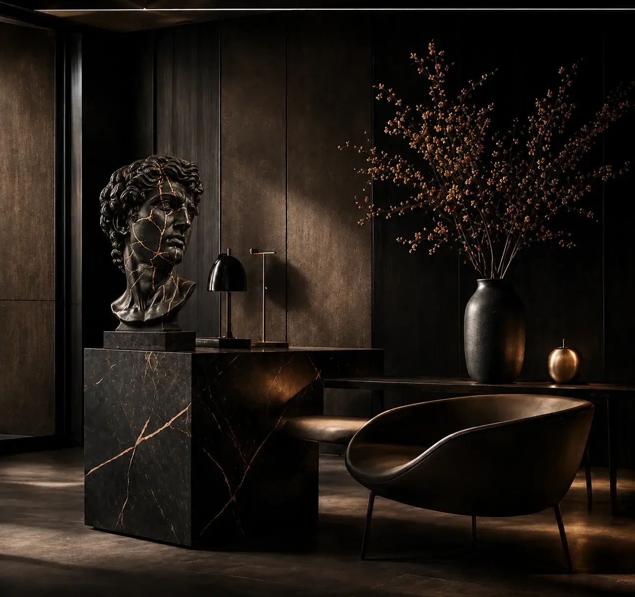Dark luxury interior